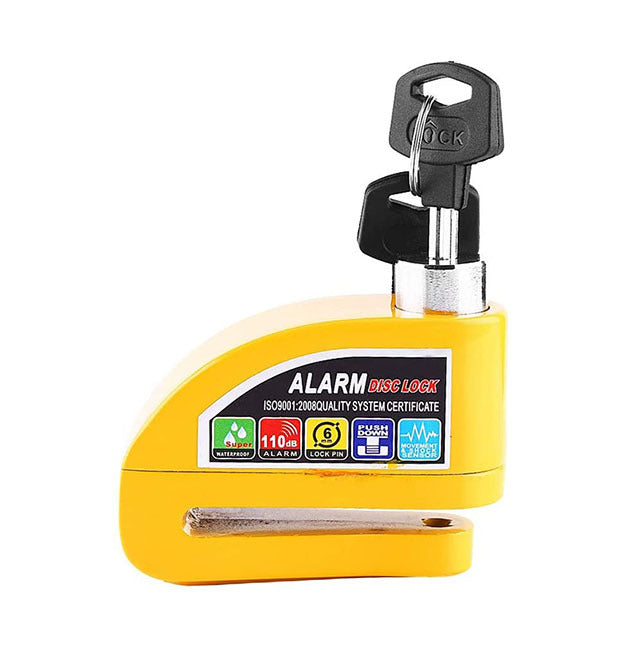 Disc brake lock/alarm