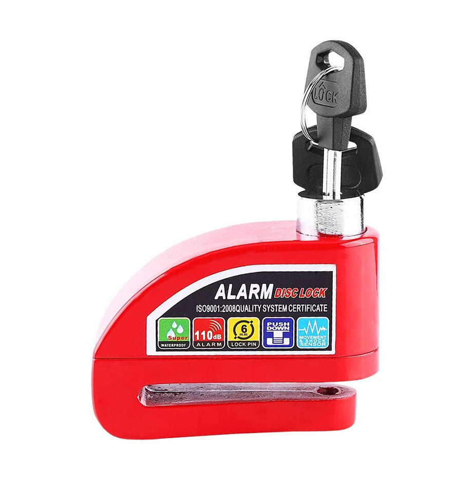 Disc brake lock/alarm